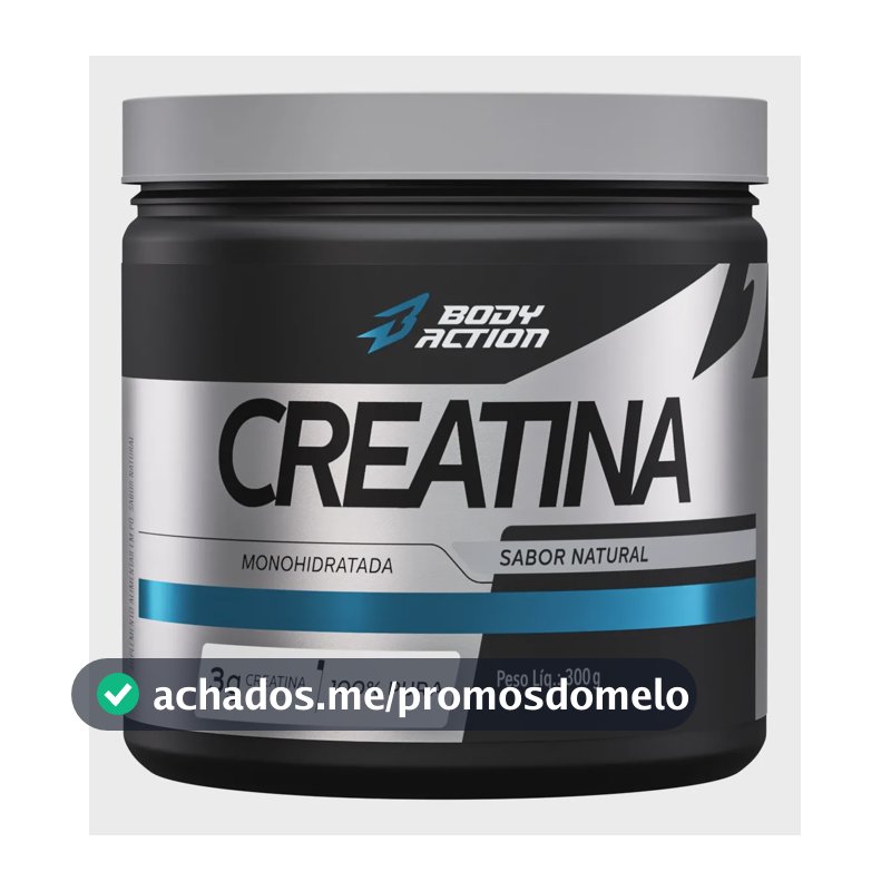 Creatina Monohidratada 300g 100% Pura - Bodyaction