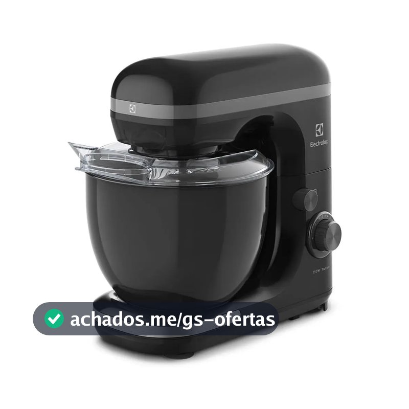 Batedeira Planetária EKM30 Preta Experience Com Tigela 5l 750w Electrolux