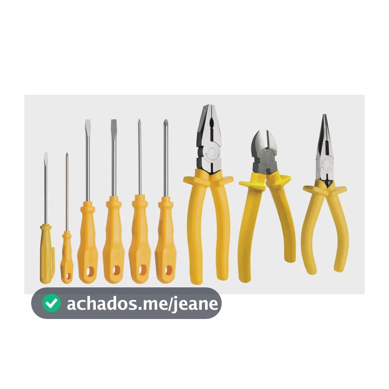 Jogo Ferramenta 9 Pçs 3 Fenda 3 Philips 3 Alicate Tramontina