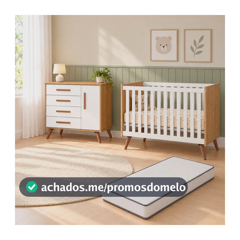 Kit Quarto De Bebê Q Encanto Retrô Movellu Freijó