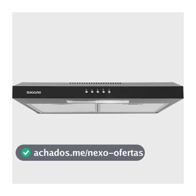 Depurador Slim 60cm Preto Dps161pt Suggar