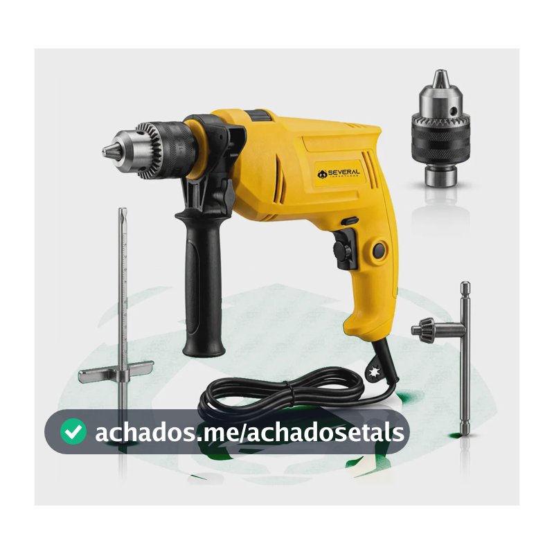 Furadeira De Impacto Profissional 1/2 Pol 13mm 750w Tbf750 Função Reversa Controle de Velocidade Several