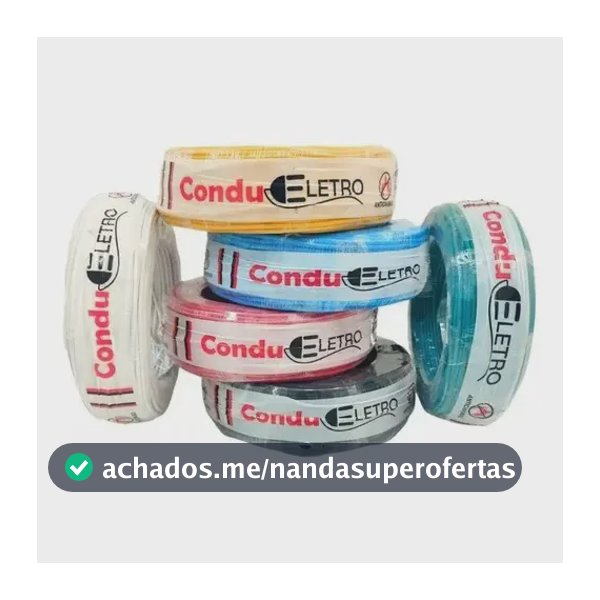 Cabo Elétrico Unipolar 6mm² 50m Condueletro Alucobre Azul