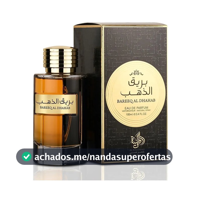 Perfume Árabe Masculino Al Wataniah Bareeq Al Dhahab 100ml Eau de Parfum