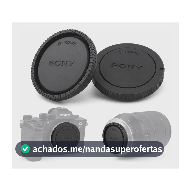 Kit Tampa Da Lente E Câmeras Sony E-mount