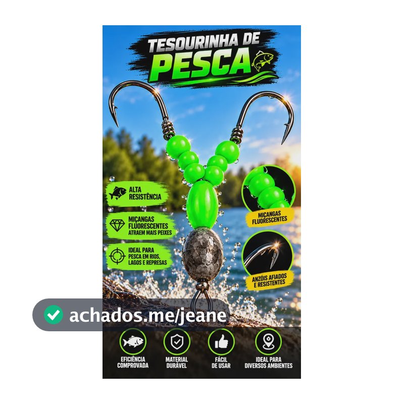 Kit Com 4 Tesourinha Pra Pesca De Relo Qualquer Tipo D\peixe