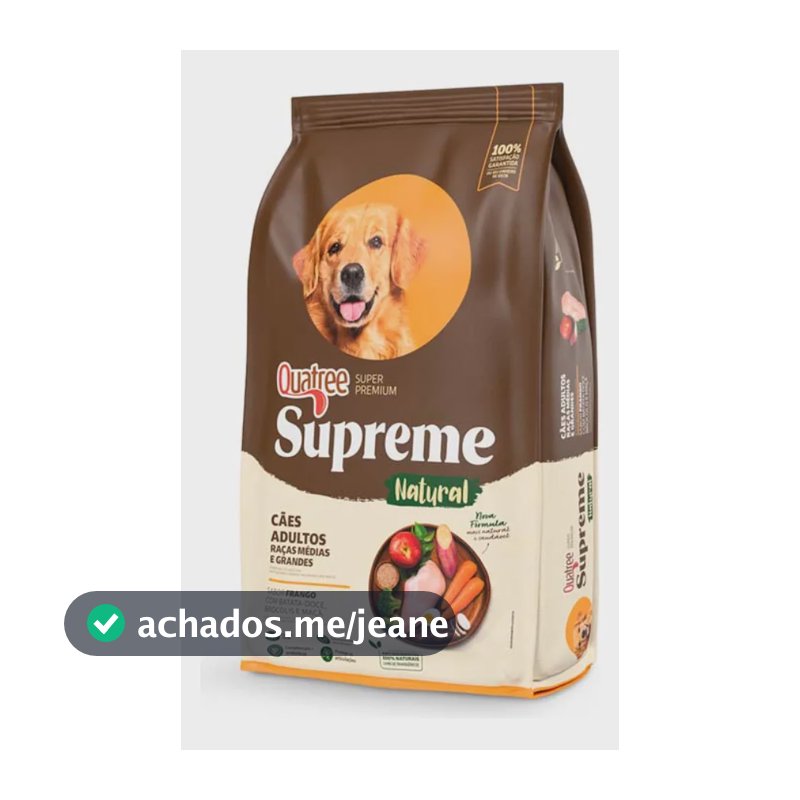 Ração Cachorro Adulto Quatree Supreme 15kg