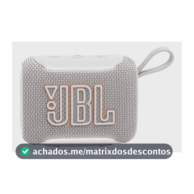 Caixa de som portátil com Bluetooth JBL GO5 - Branca