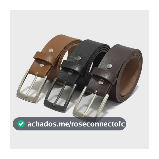 Kit 3 Cintos Social Masculino Do P Ao Plus Size Com Passante