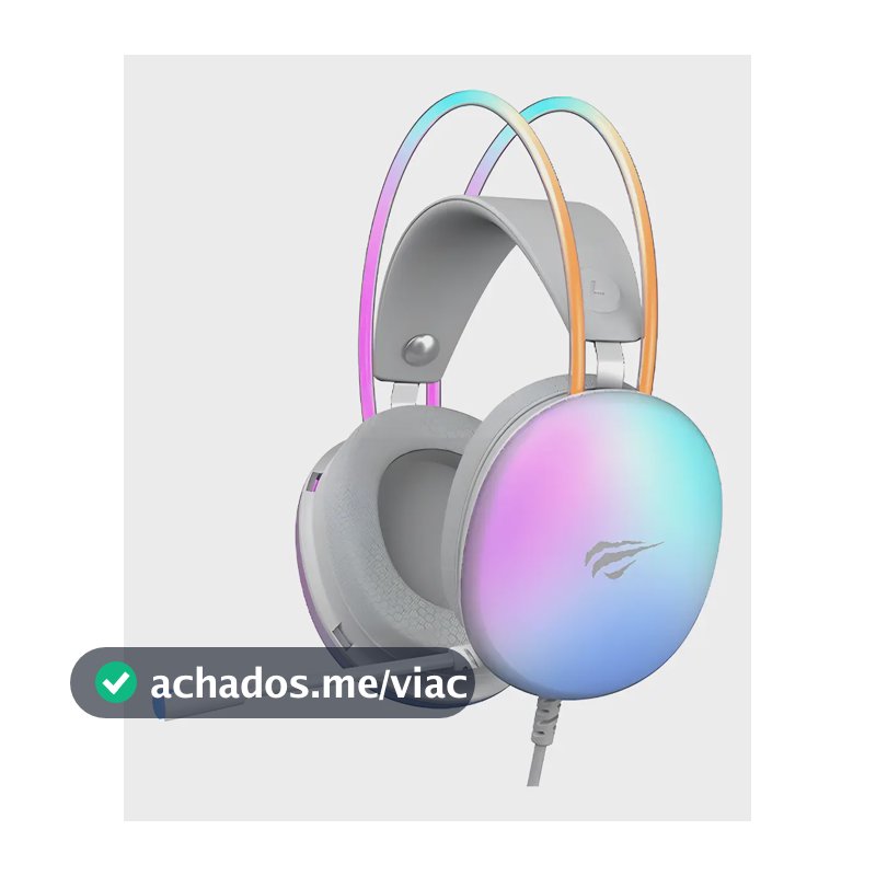 Headset Gamer Havit Gamenote H2037d Rgb Branco