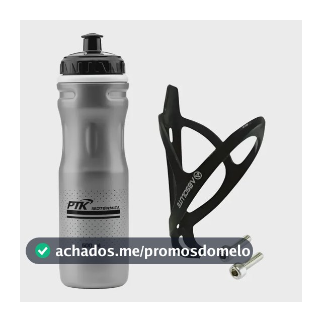 Garrafinha De Agua Caramanhola Para Bike Squeeze Com Suporte