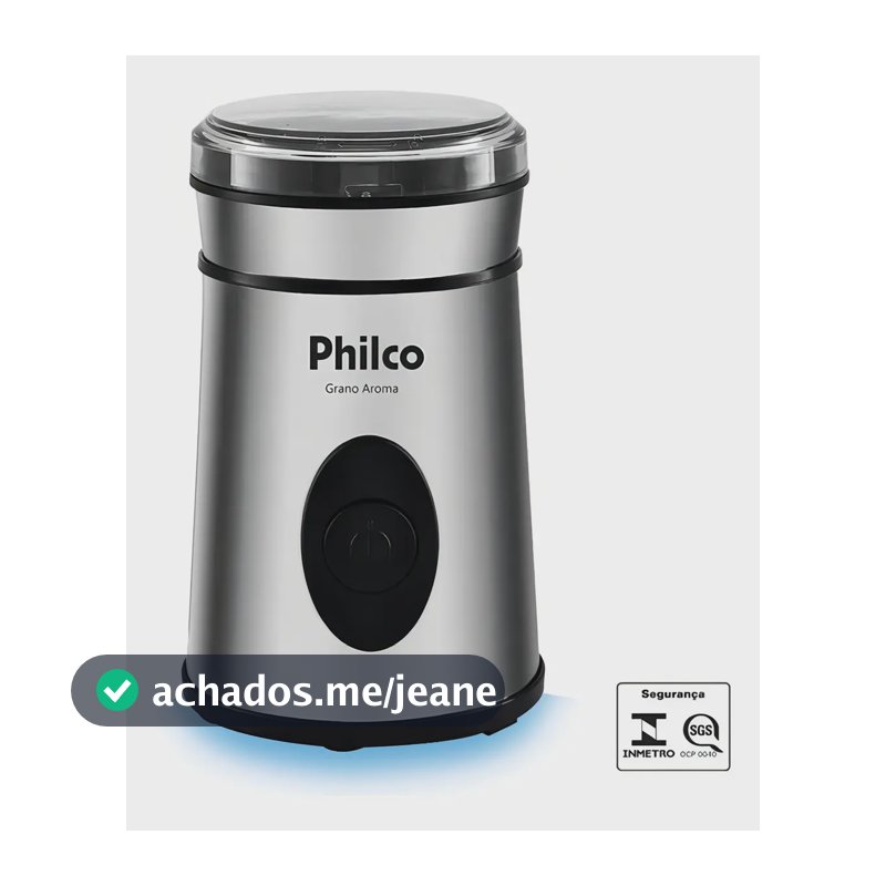 Moedor De Café Philco Grano Aroma Pmc01i Cor Inox