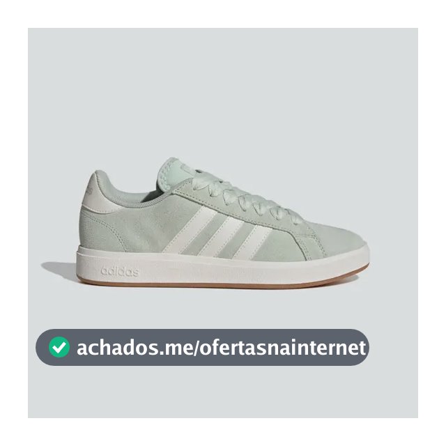 Tênis Feminino Grand Court Base 00s adidas Lingrn/cwhite/gum10 Liso 37 Br