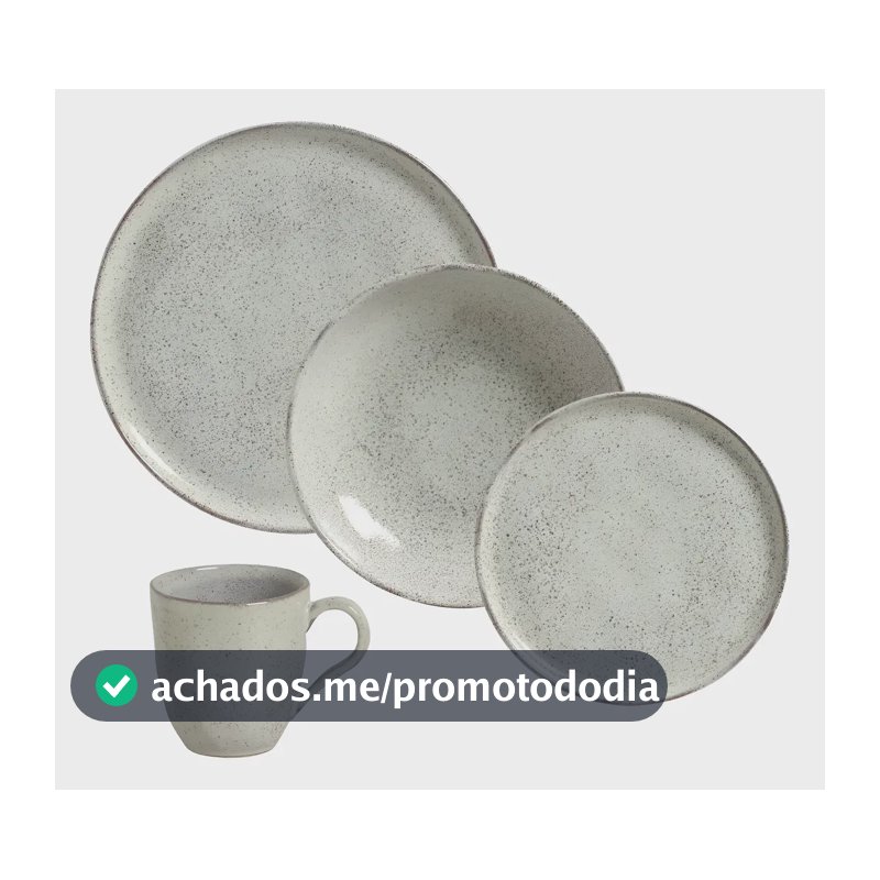 Aparelho de Jantar 16 Peças Porto Brasil Stoneware Bio Pistache Verde