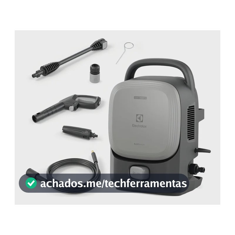 Lavadora De Alta Pressão Electrolux 1600psi 1400w De Potência Com Engate Rápido Easywash Lava Jato Lava Car Qws1600 Cinza