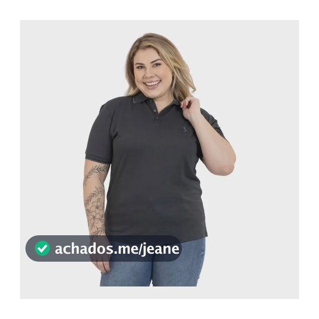Camisa Polo Feminina Plus Piquet Viscose Dry Leve Conforto