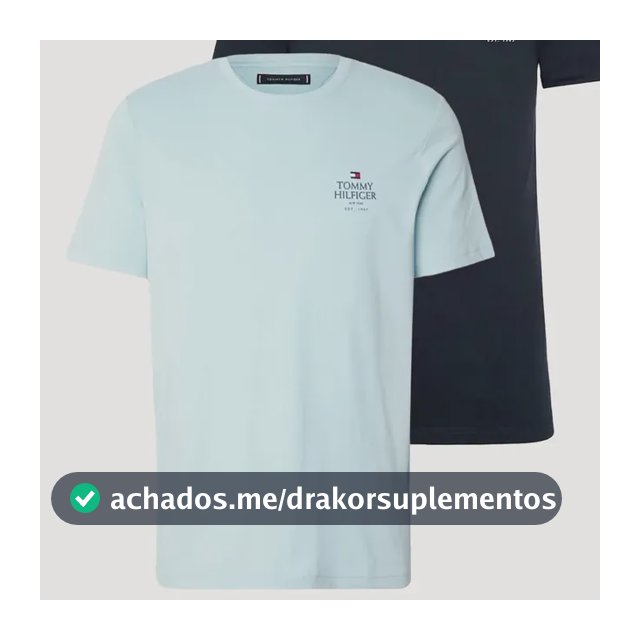 Kit Camisetas Tommy Hilfiger Love Azul Marinho/azul Claro Azul Marinho/azul Claro L/g