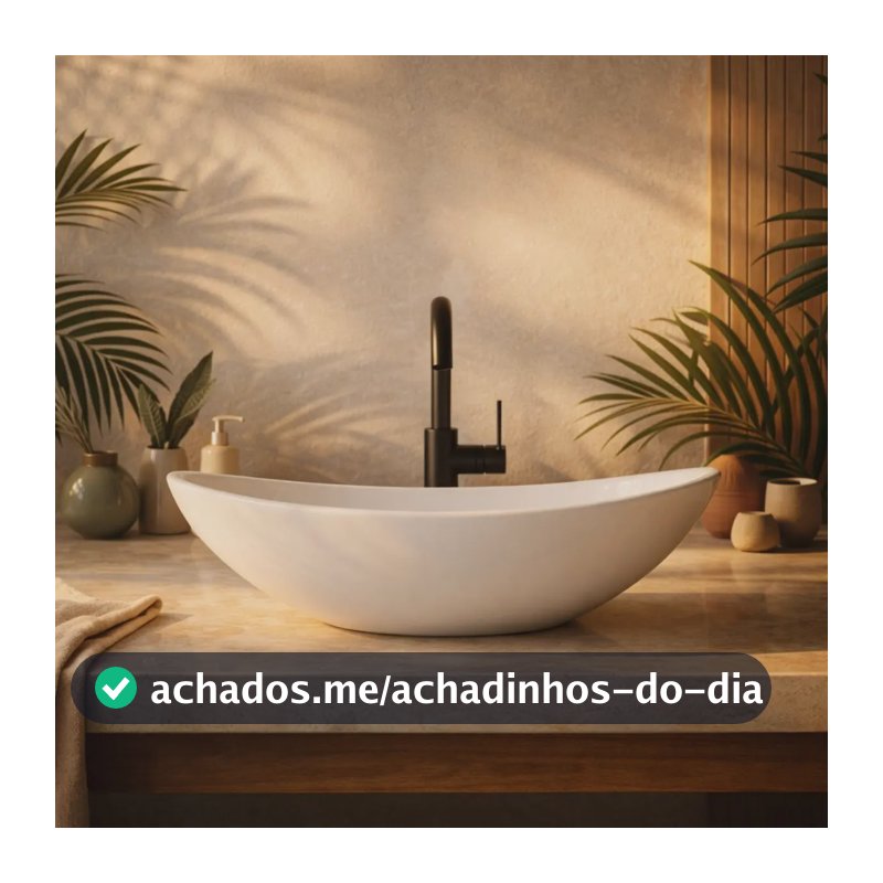 Cuba Pia De Apoio Sobrepor Banheiro Oval Moderna 35x30 Acabamento Brilhante Cor Branco Plástico