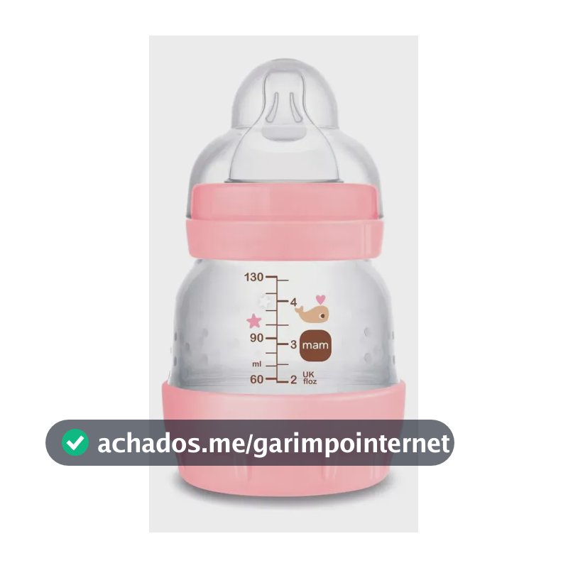 Mamadeira MAM Easy Start Rosa 130ml 0 Meses MA01212