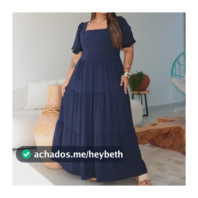 Vestido Longo Feminino Plus Size Formatura Elegante Premium