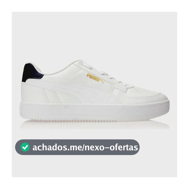 Tênis Masculino Caven 2.0 Puma Puma White-puma Navy-puma Team Gold Liso 40