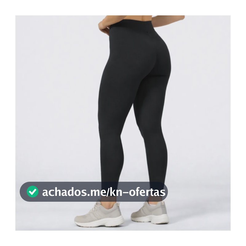 Calça Legging Academia Realça Curvas Selene Original Confort Preto Liso Liso G