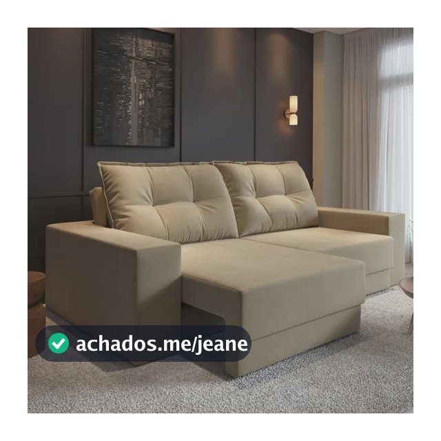 Sofá 3 Lugares Suede 2,00m Luca