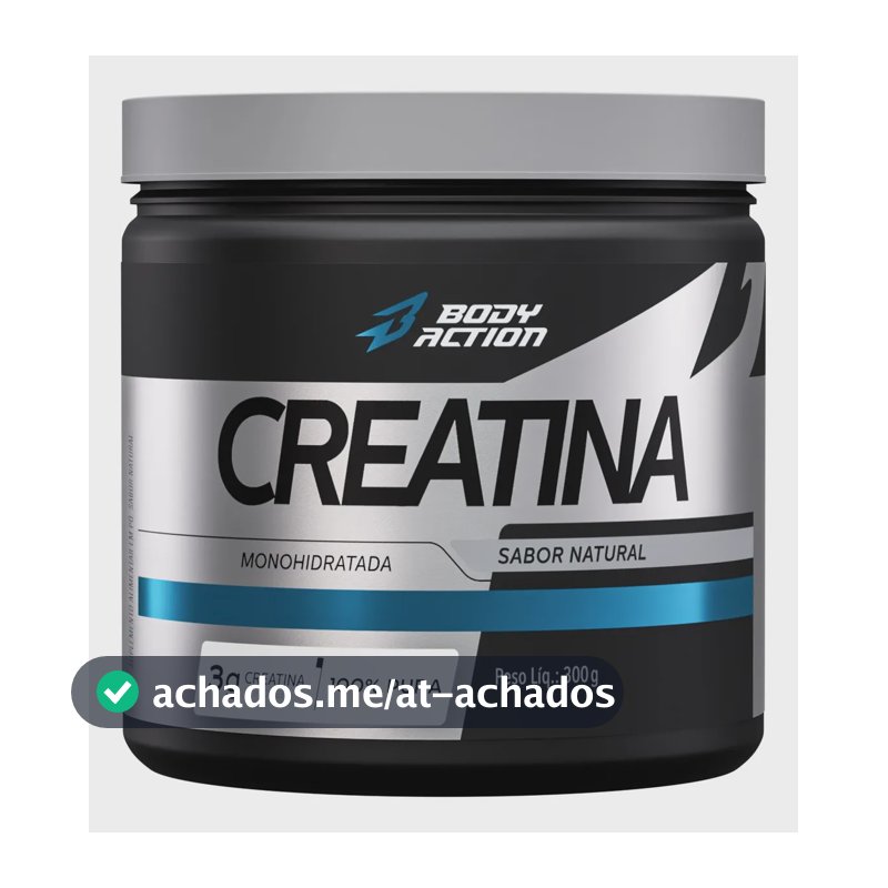 Creatina Monohidratada 300g 100% Pura - Bodyaction