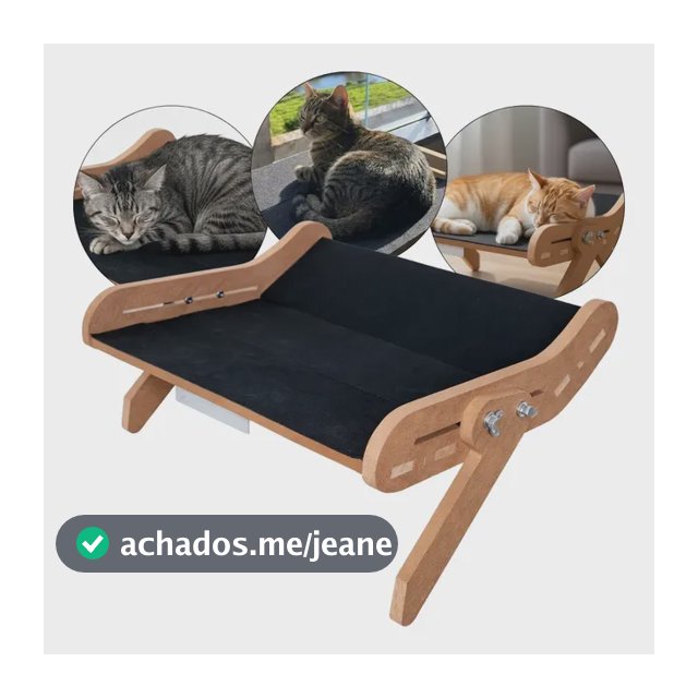 Prateleira Suspensa Para Gatos - Descanso Seguro Na Janela Preto