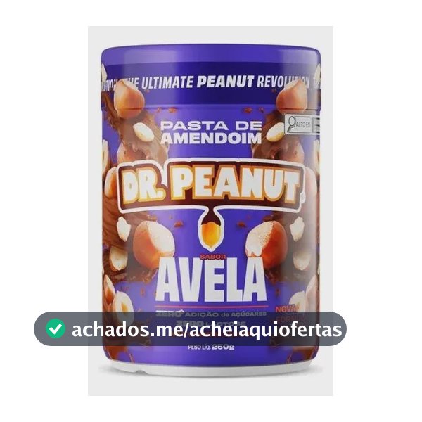 Pasta De Amendoim Dr. Peanut Com Whey Sabor Avelã 250g