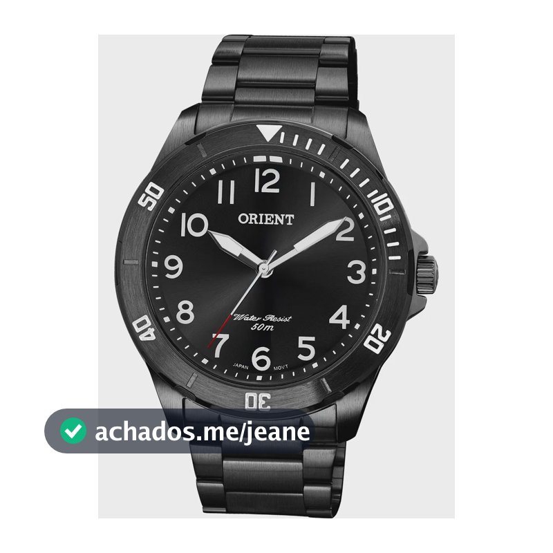 Relógio Orient Masculino Sport Preto Aço Inoxidável MPSS0005P2PX
