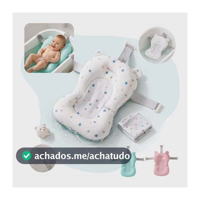 Almofada De Banho Flutuante Para Bebe Com Trava Regulagem