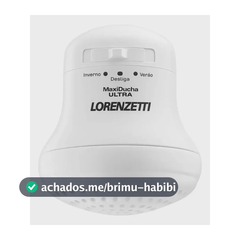 Chuveiro Maxi Ducha Ultra Branco 5500W Lorenzetti