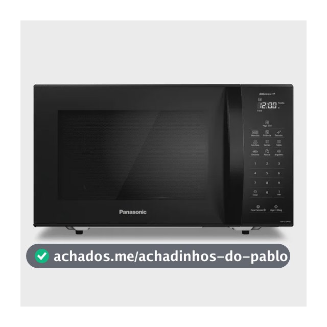 Micro-ondas Panasonic Nn-st54rbru 27 Litros Preto