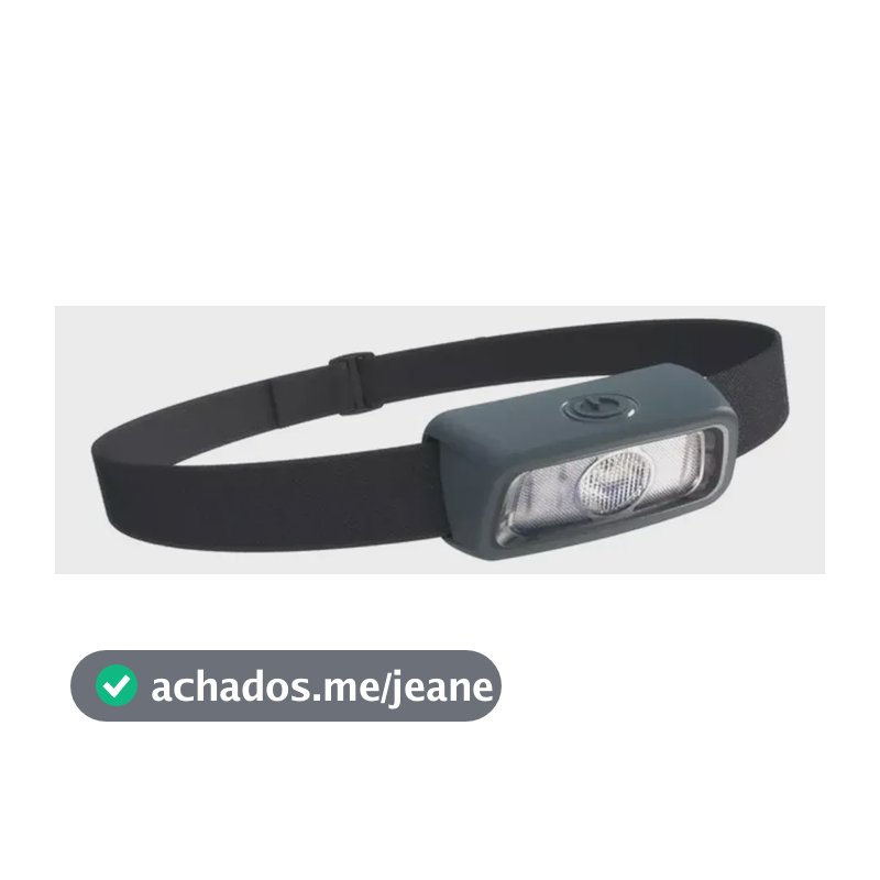 Lanterna De Trekking Para Cabeça Hl50 50 Lúmens Quechua Branco Cinza E Preto