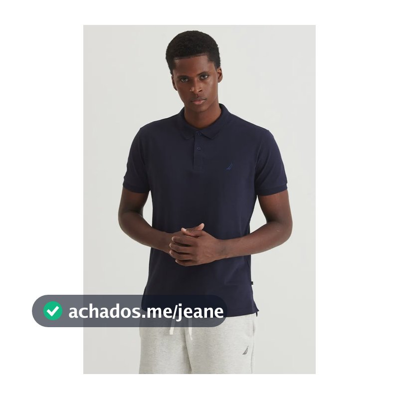 Polo Nautica Pima Navy Logo Náutica G Bordado