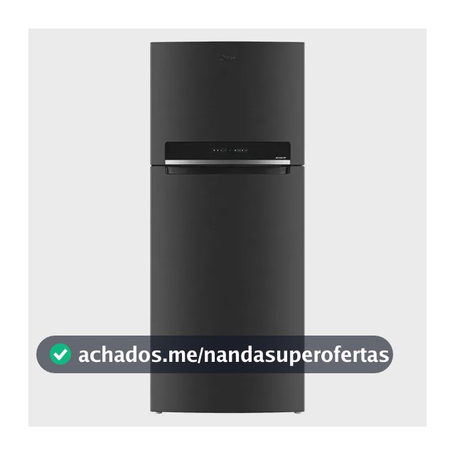 Geladeira Frost Free Midea 473 Litros MDRT611EVADX1 Duplex Inverter Turbo Freezer Preta