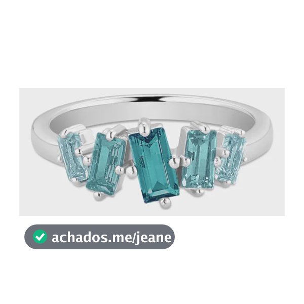 Anel Life Aurora Em Prata 925 Com Pedras Verdes 16
