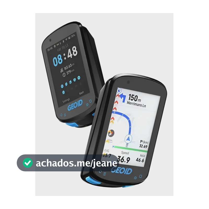 Ciclocomputador Gps Geoid Cc600 Tela 2.4 Ant+ Ipx7 Strava Preto