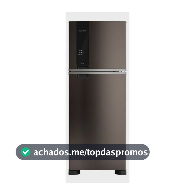Geladeira Brastemp Brm55fe Frost Free Duplex 463l Preta Preto
