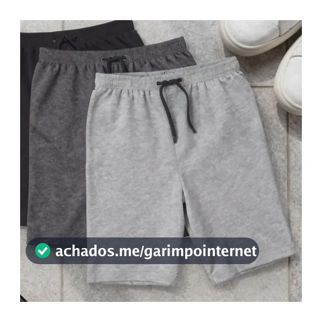 Kit 3 Bermudas Moletom Academia Treino Shorts Moleton Basico