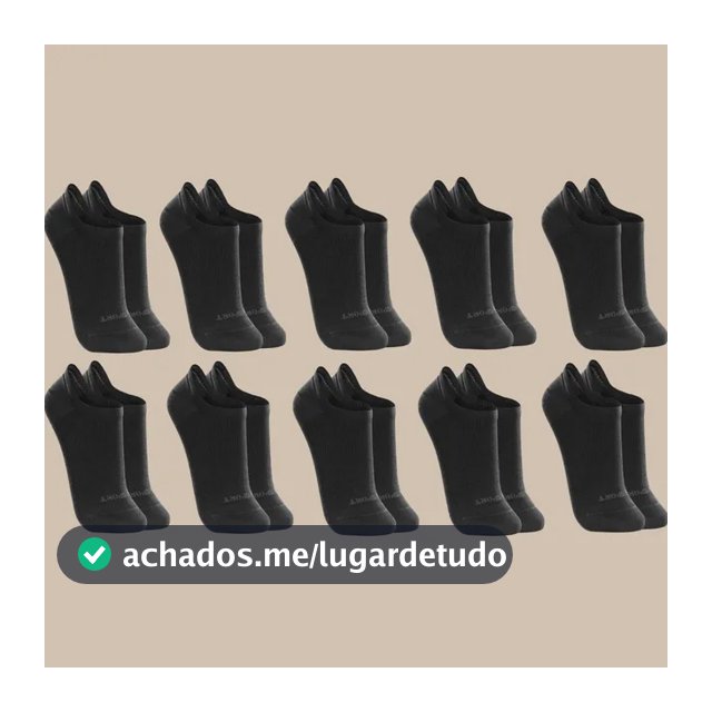 Kit 10 Pares De Meias Lupo Soquete Invisível Sport