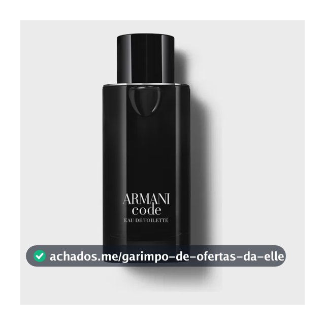 Perfume Masculino Armani Code Eau de Toilette Refilável, 125ml