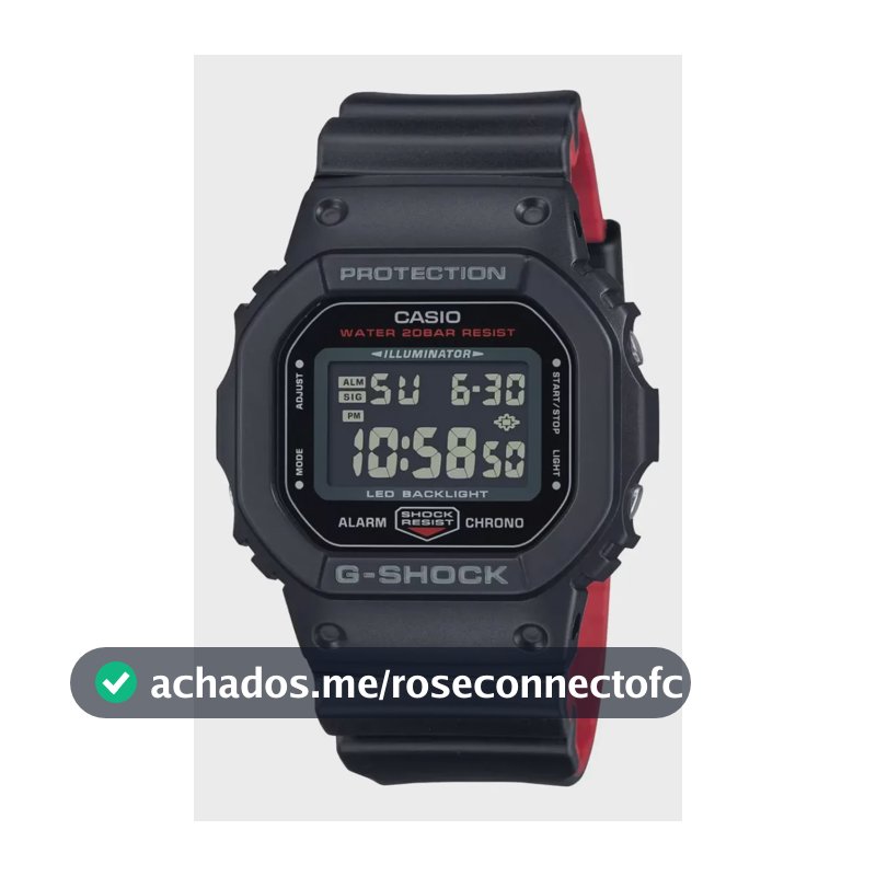 Relógio Casio G-shock Masculino Digital Dw-5600uhr-1dr