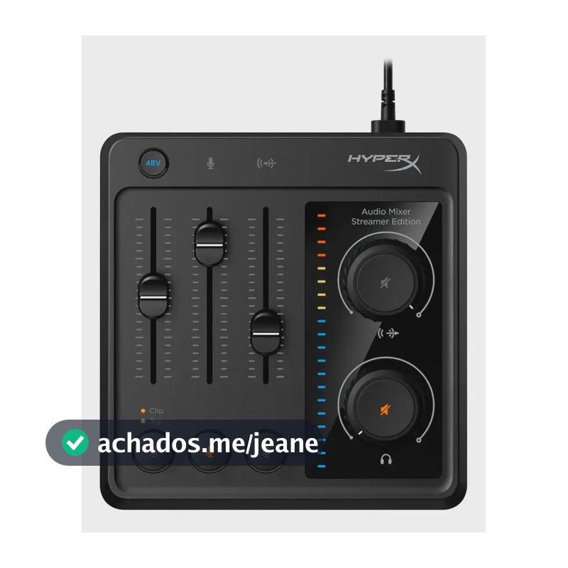 Mixer De Audio Hyperx 5 Canais Usb-c Preto - 73c12aa