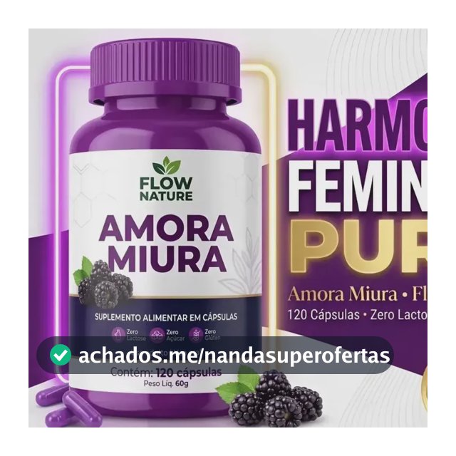 Amora Miura 120cps Puro Equilíbrio Hormonal Feminino Sem Sabor