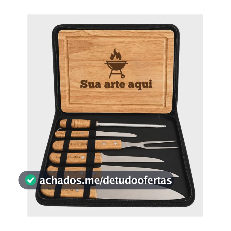 Kit Churrasco Personalizado - 8 Peças