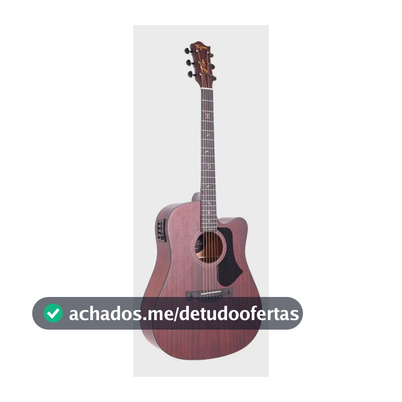 Violão Eletroacústico Tagima Juninho Afram Fosco Folk Cutaway EQ Acústica Aço