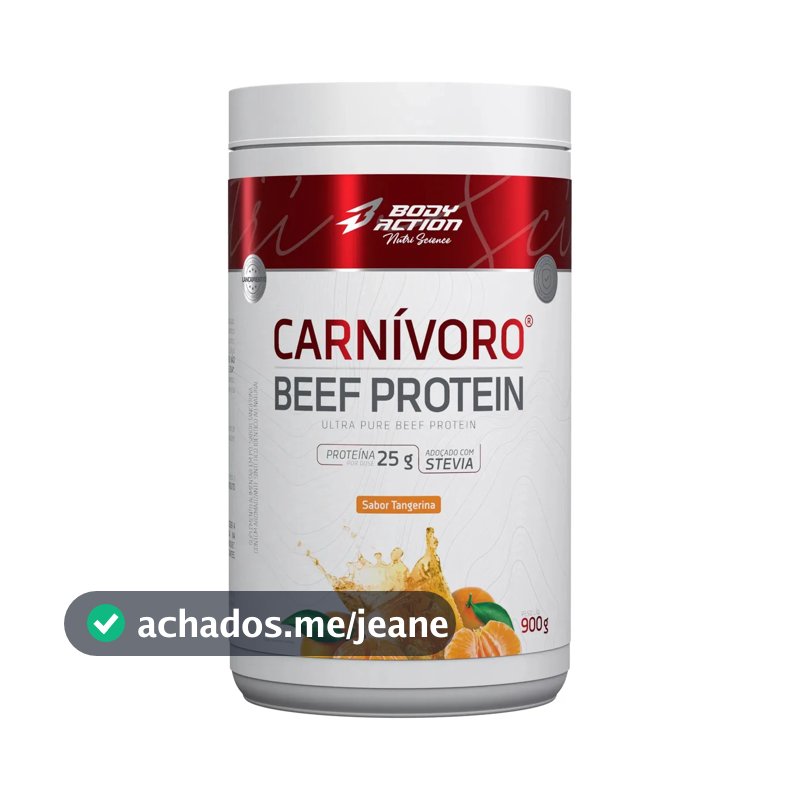 Carnívoro Beef Protein Proteína Da Carne 900g Bodyaction Tangerina