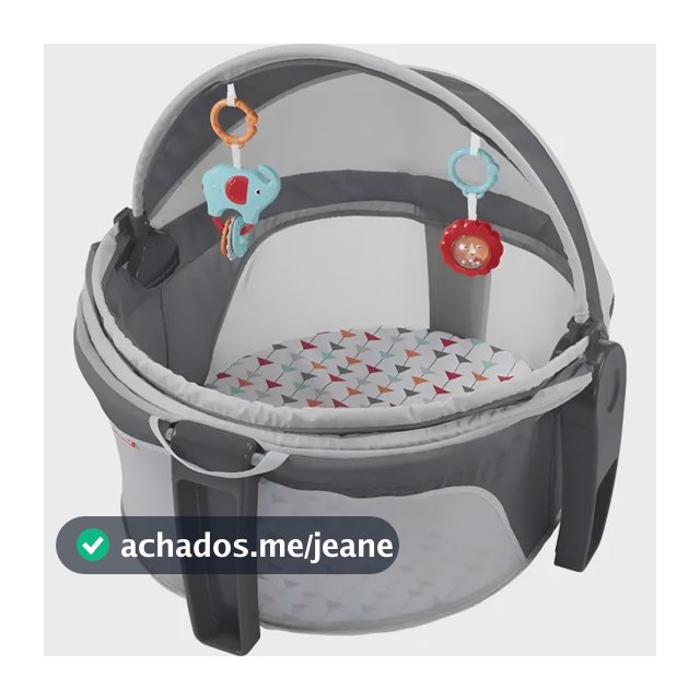 Berço Portátil Fisher-price On-the-go Baby Dome Com Brinqued